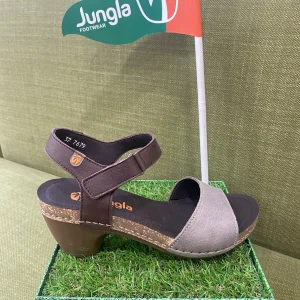 Jungla 7679 sandalo basso donna con fascia e cinturino grey