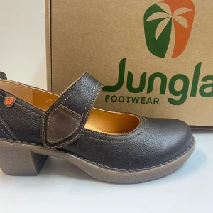 Jungla 8446 dècolletè in pelle con cinturino