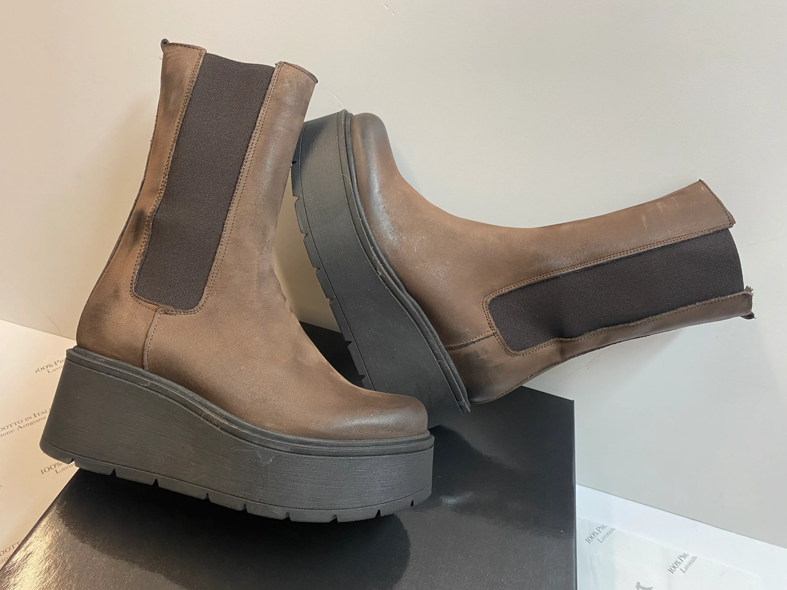 RShoes LUNA 4 stivali in nabuk moro - immagine 3