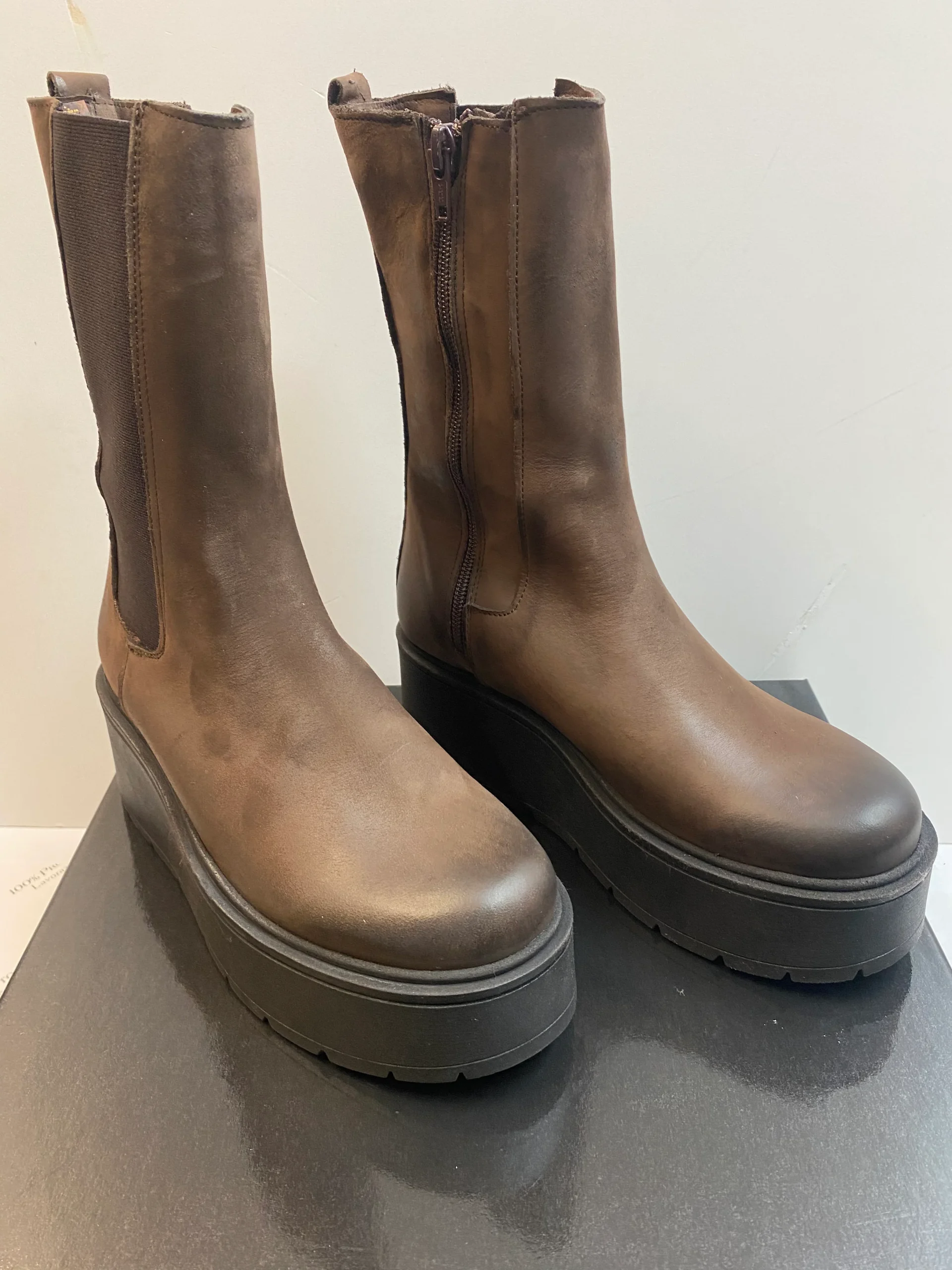 RShoes LUNA 4 stivali in nabuk moro - immagine 4