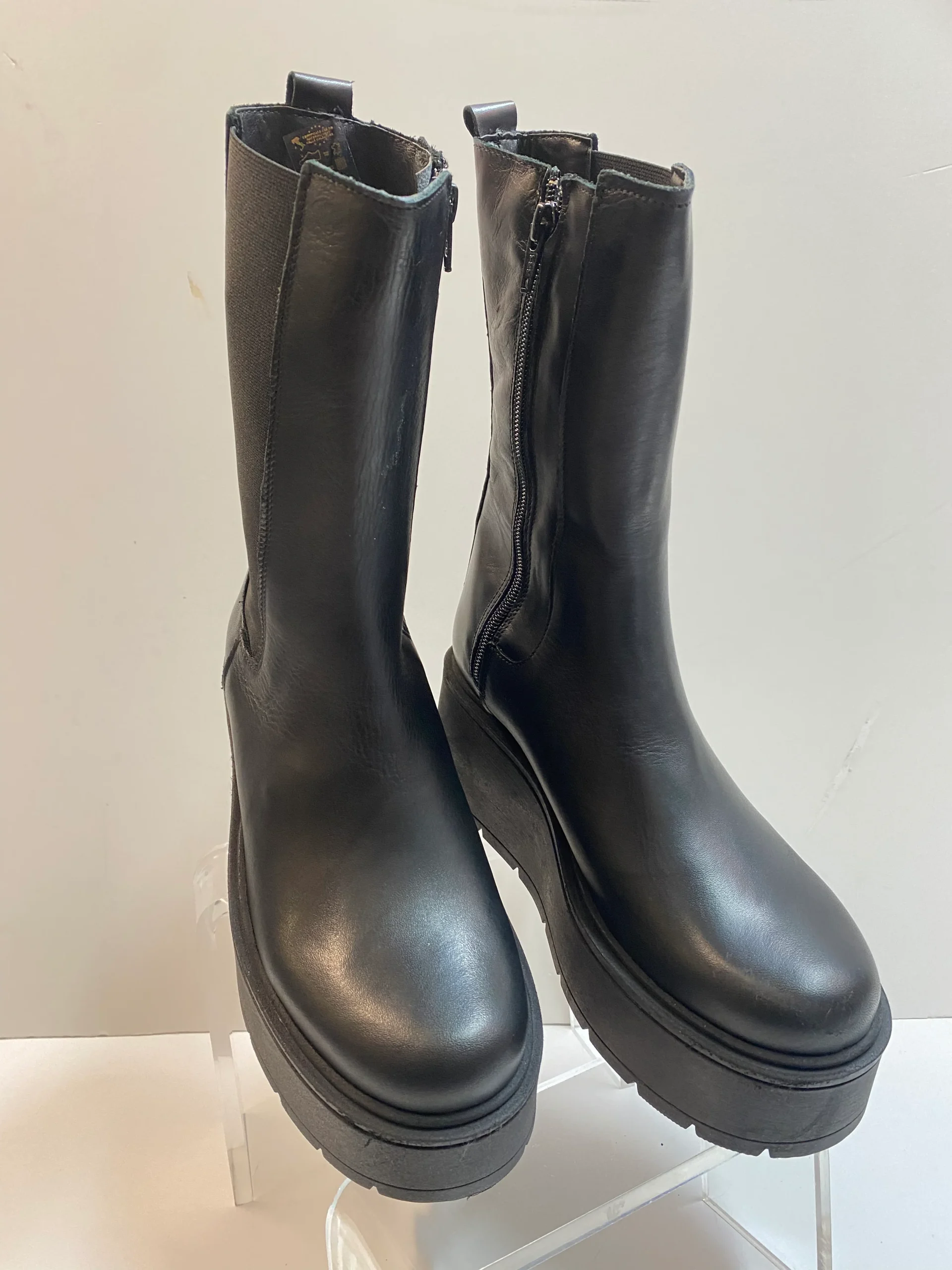 RShoes LUNA 4 stivale donna in pelle nero - immagine 4