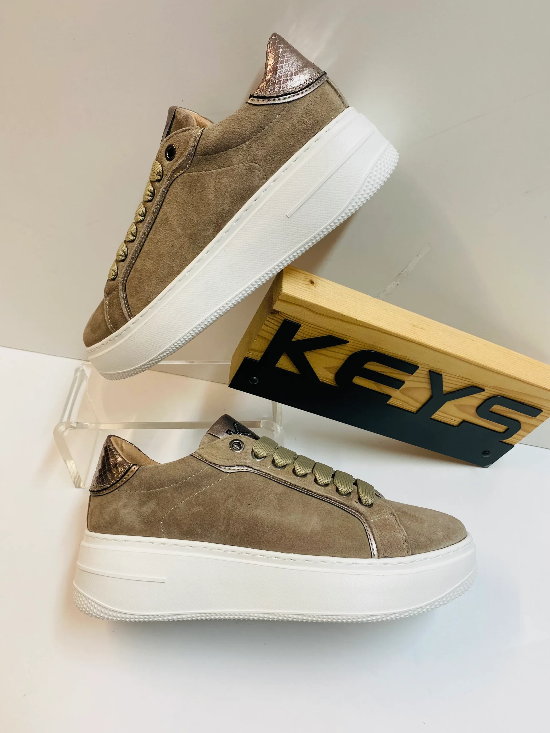 Keys K-9883C sneakers donna taupe - immagine 3