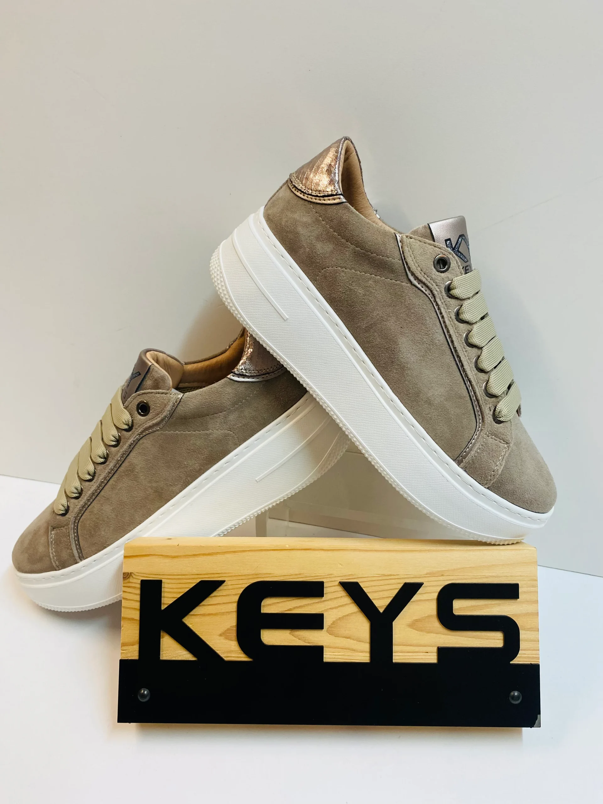 Keys K-9883C sneakers donna taupe - immagine 4