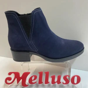 Melluso K91863Z stivaletto chelsea in pelle scamosciata blu