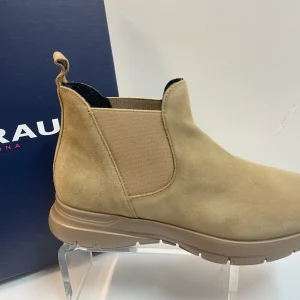 Frau 43A4 stivaletto chelsea donna in pelle scamosciata miele