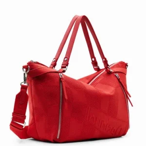 DESIGUAL PB3 Borsa grande strutturata carmin