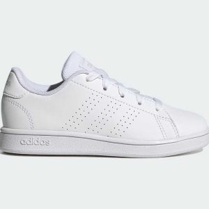 Sneakers Adidas da bambino jr Advantage K in pelle bianca Art:IG2511