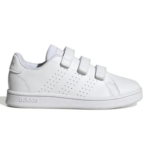 Sneakers Adidas bianca Advantage da bambino in pelle con strappo Art:IG2517