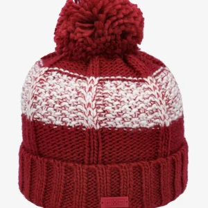 Cappello CMP jr in lana acrilica con fodera pile e pom-pom rosso