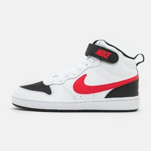 Sneakers Nike da bambino jr modello Court Borought Mid 2 Art:CD7782-110 bianco/nero/rosso