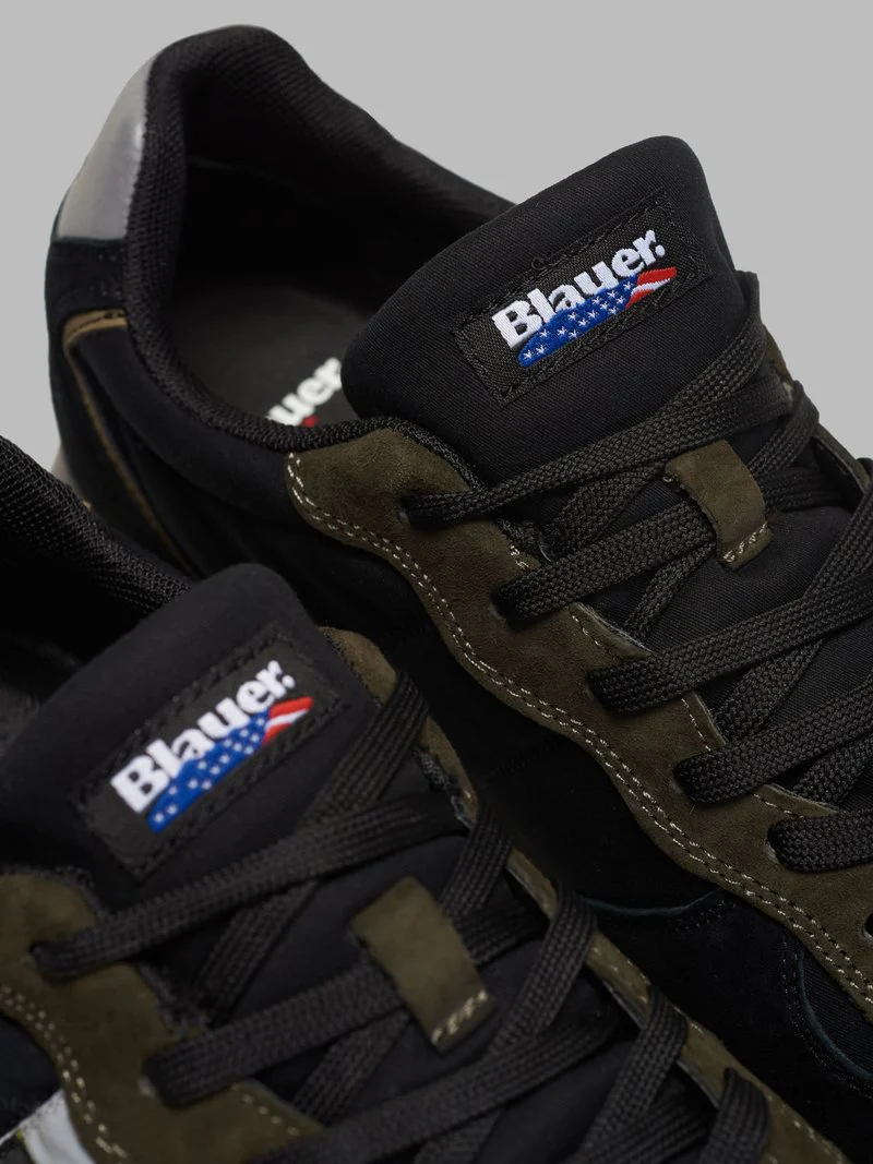 BLAUER QUEENS01 WAXED CANVAS BLACK/MILITARY - immagine 4