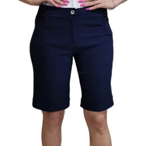 Bermuda Forza9 in Bengalina di Viscosa Stretch blu