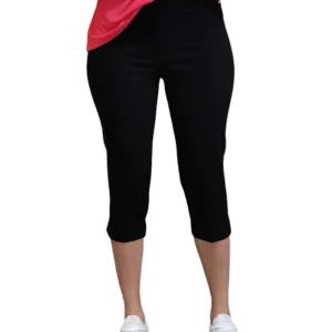 Pantalone Pirata Forza9 in Bengalina di Viscosa Stretch nero