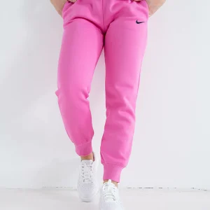Pantalone Nike rosa pink in felpa basic con logo piccolo Phonix