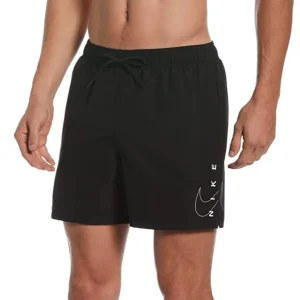 Boxer Mare Nike 5" con logo e scrittina bianca su fondo nero