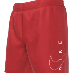 Boxer Mare NikeJr 4" con split logo rosso
