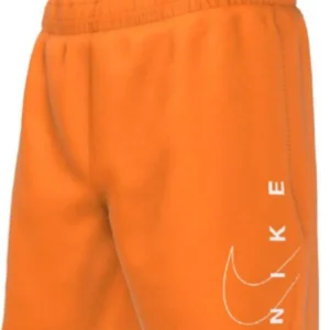 Boxer Mare NikeJr 4" con split logo arancio