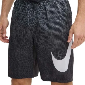 Boxer Mare Nike 9" fantasia quadretto nero con Big logo
