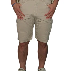 Bermuda Smithy'S Cargo in cotone avorio