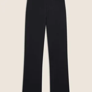 Pantalone Freddy in felpa stretch nera gamba dritta F4WCRP6N