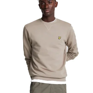 Felpa Lyle&Scott girocollo Basic Crew Neck Eritage Taupe ML1131V-X302