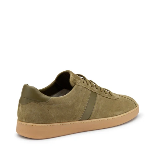 Frau 24B3 sneaker uomo in suede verde - immagine 4