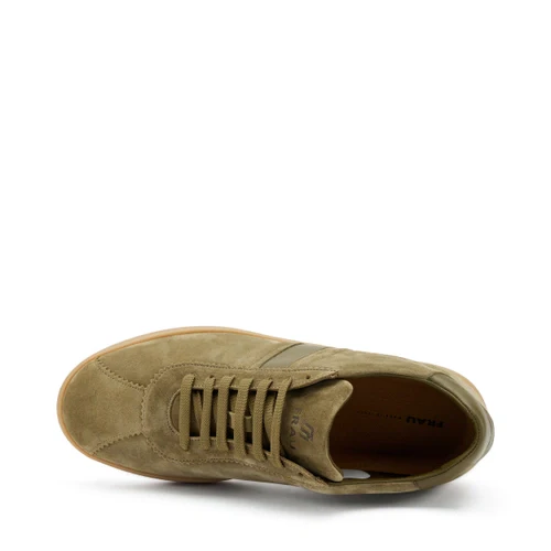 Frau 24B3 sneaker uomo in suede verde - immagine 5