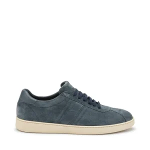 Frau 24B3 sneaker uomo in suede blù