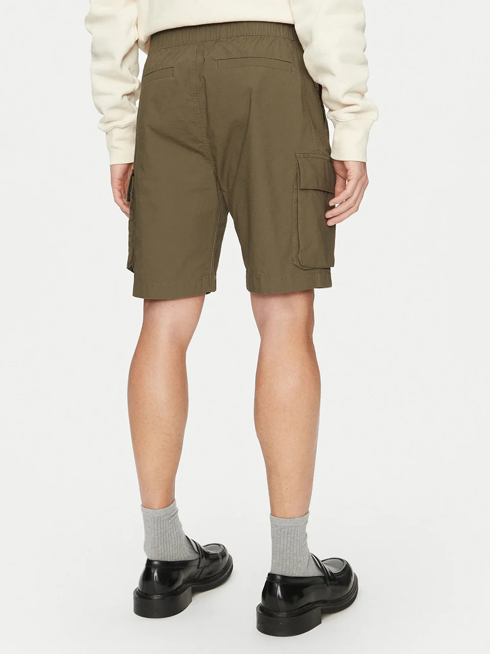 Bermuda Calvin Klein Cargo in Cotone Ripstop Verde 327376 - immagine 3