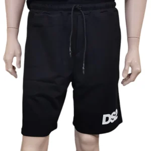 Bermuda DropSeason2 Nero con Logo Basic 25260