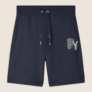 Pantaloncini Freddy Blu in Modal di Cotone con risvolto WCXP7B