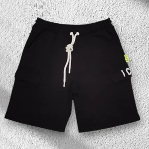 Bermuda Cargo ICON in Felpa Garzata Nera B020