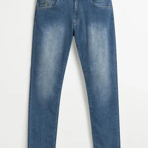 Jeans MCS in Denim Leggero Chiaro Scolorito slim fit 12MDM100