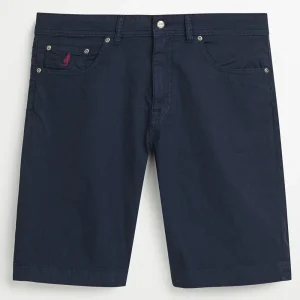 Bermuda MCS 5 Tasche in gabardina di Cotone Stretch blu 12MSP001