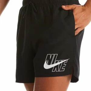 Boxer Mare Nike 5" Nero con Big Logo NESSA566-001