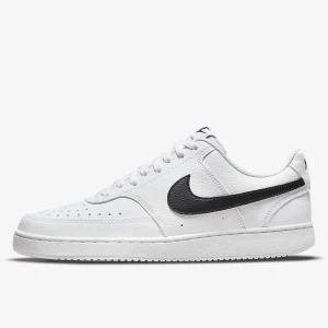 Sneakers Nike Court Vision Lo Be in pelle bianco nero DH3158-101
