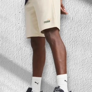 Pantaloncino Puma in Felpa Garzata Essential Beige 684715-87