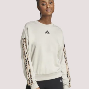 Felpa Adidas Girocollo con 3S Animalier JM1836