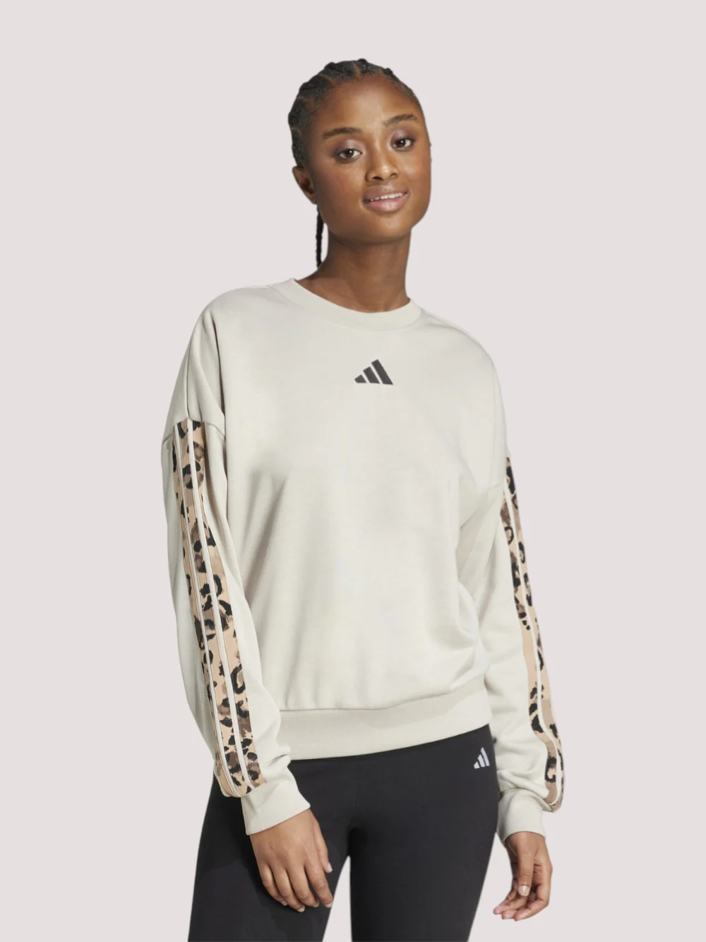 Felpa Adidas Girocollo con 3S Animalier JM1836 - immagine 2