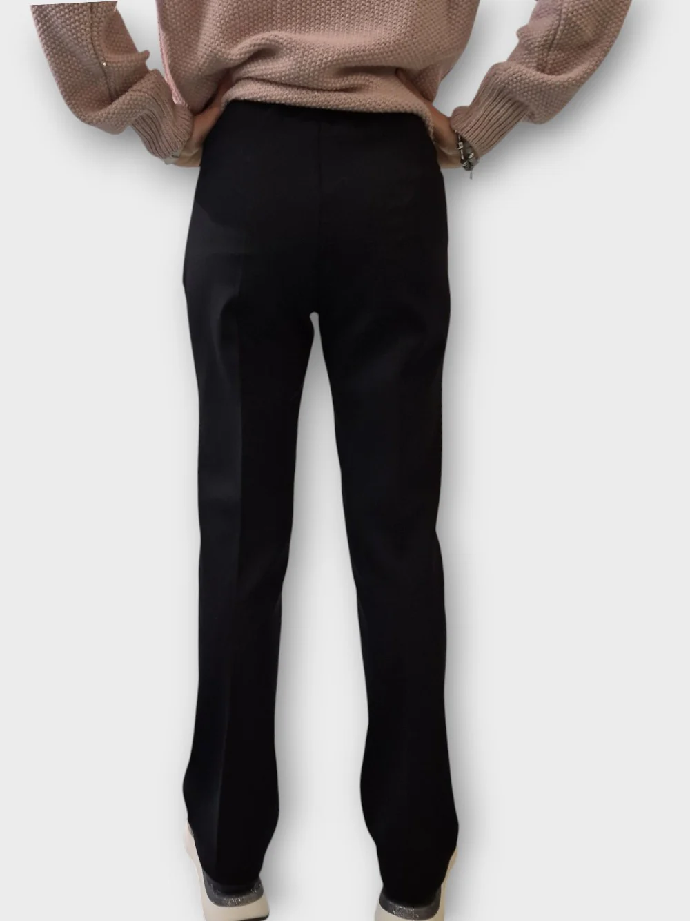 Pantalone Bagarry in Punto Milano Nero Dritto 4275-01 - immagine 5