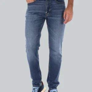 Jeans Calvin Klein Slim in Denim Mid Blu Scolorito LV04RB735G