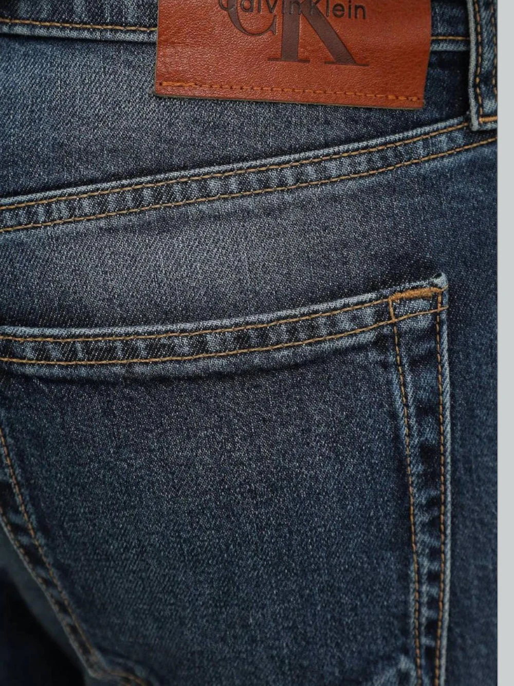 Jeans Calvin Klein in Denim Stretch Scolorito Blu LV04RD940G-PTR - immagine 4