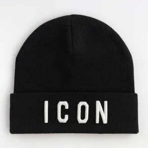 Zuccotto ICON in Lana con Big Logo ICXF2W6A045 Nero