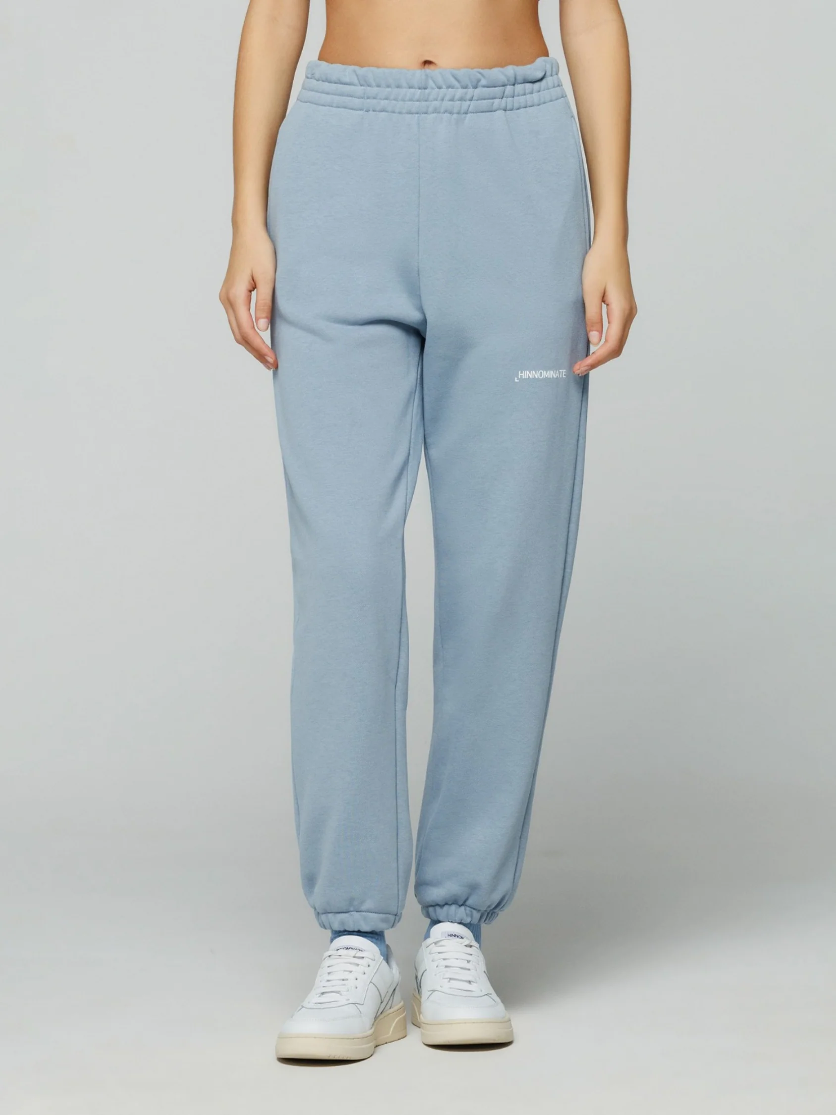 Pantalone in Felpa Basico con Elastico al Fondo Azzurro Hinnominate - immagine 3