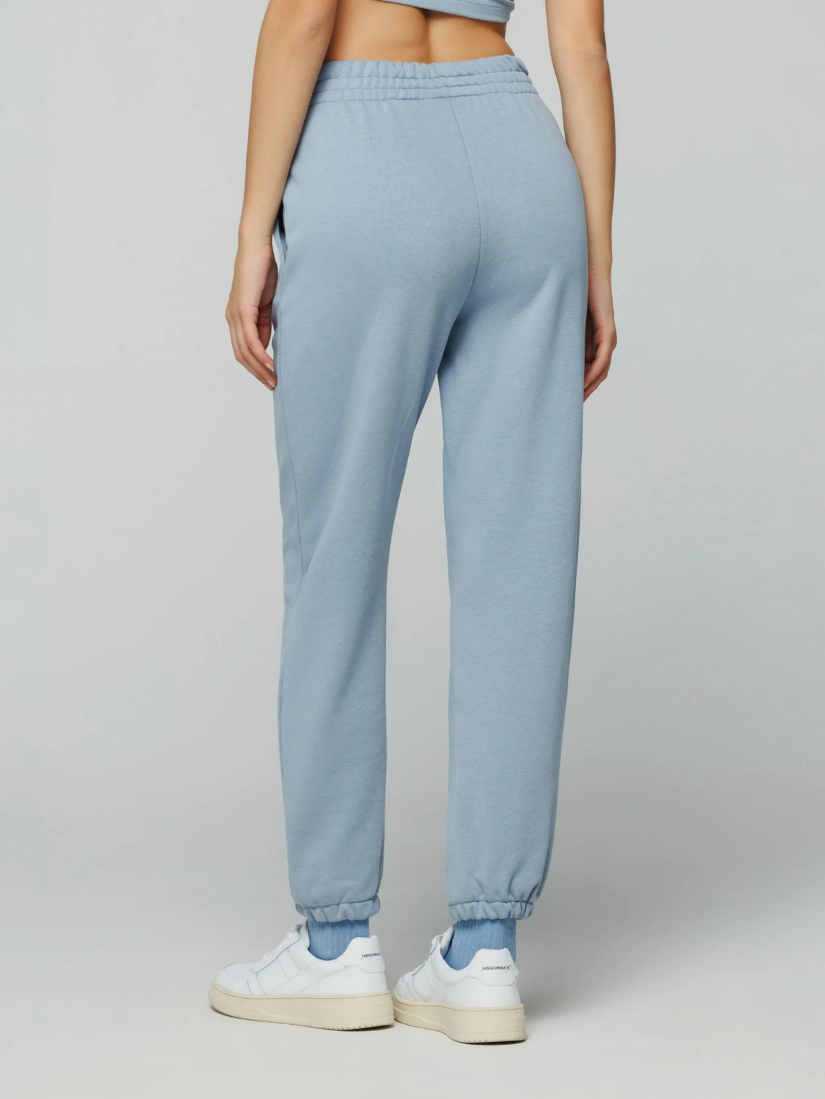 Pantalone in Felpa Basico con Elastico al Fondo Azzurro Hinnominate - immagine 5