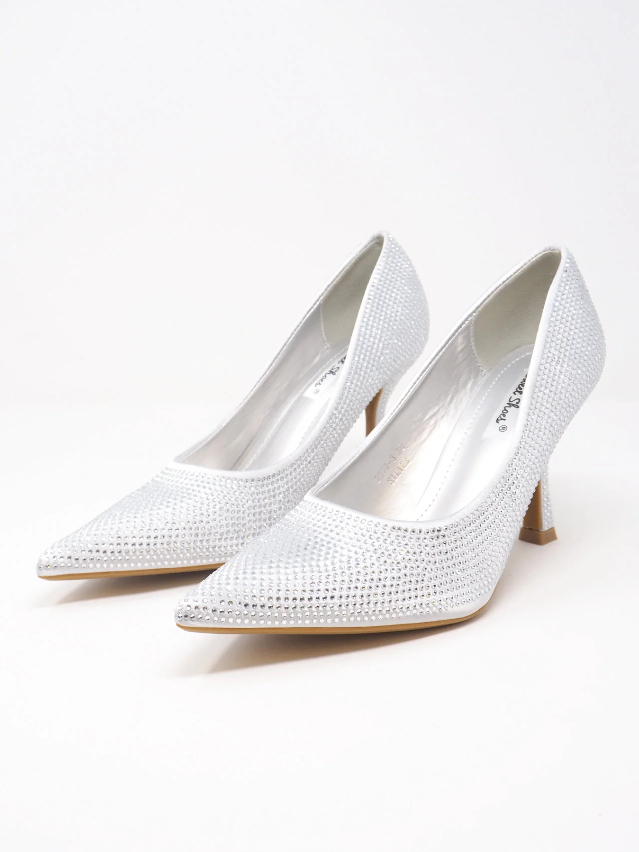 Décolleté di strass con tacco medio - immagine 3