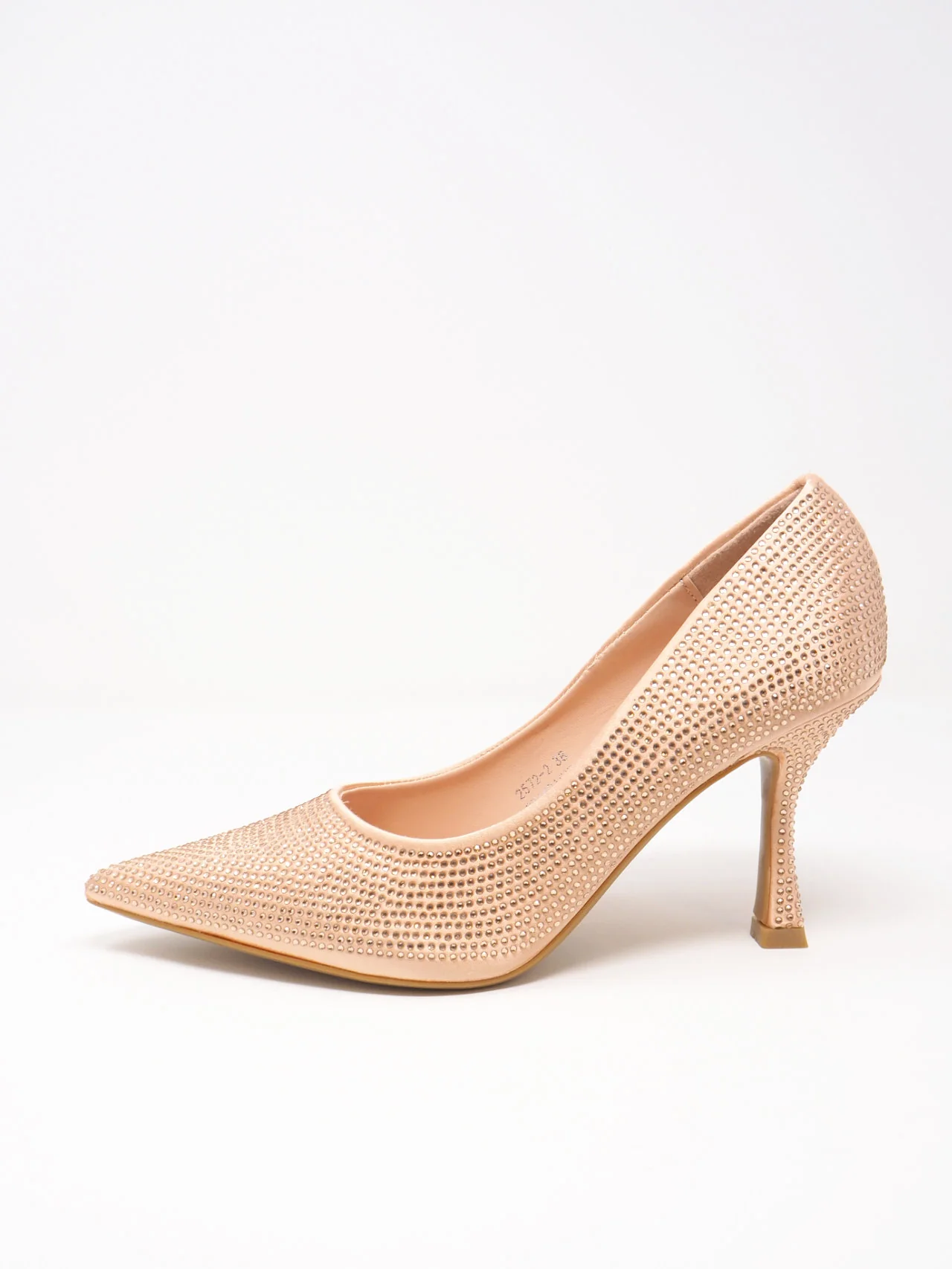 Décolleté di strass con tacco medio - immagine 4