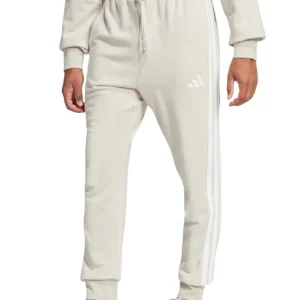 Pantalone Adidas 3 Strisce in Felpa Garzata Beige JE6353