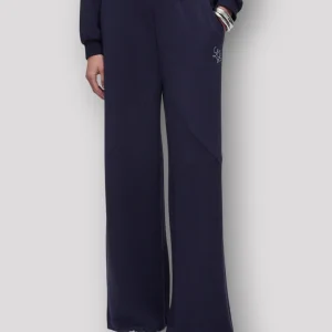 Pantalone Palazzo Liu Jo Jersey di Punto Milano Blu TA6080-3924