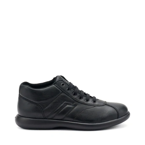 Frau 27N4 sneaker casual alta in pelle nero